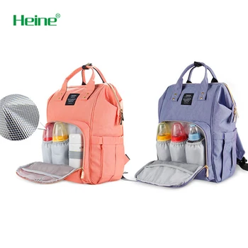 Heine Moda Mumya Analık Bez Torba Marka Büyük Kapasiteli Bebek Çantası seyahat sırt çantası Tasarımcı Hemşirelik Çantası Bebek Bakımı için H10182