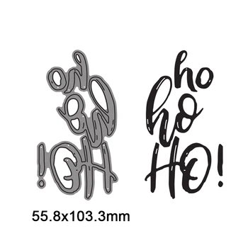 Ho HO Mektup Metal Kesme Ölür DIY Karalama Defteri İçin Kesme Die Kağıt Kartları Kabartmalı Dekoratif El Sanatları Kalıp Kesim Ölür 2022 Yeni Arriva
