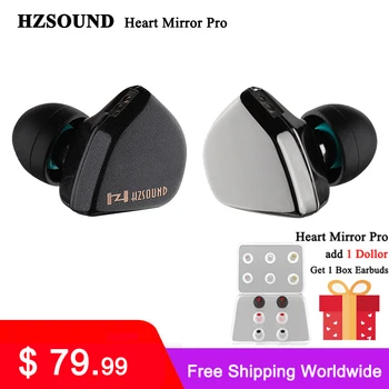 HZSOUND Kalp Ayna Pro 10mm CNT Diyafram Kulak Monitörü 2Pin Konektörü Kulaklık HiFi Kulaklık Müzik Kulaklık Kablolu Kulaklık