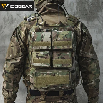 Idogear Taktik kılıf çanta Zip Panel Modüler Sırt Çantası Plaka Taşıyıcı Tedarik Sırt Çantası