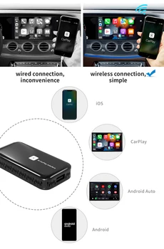 ıHeylinkit Kablosuz Apple Carplay Android Otomatik Dongle USB Oyun Otomatik bağlantı Ayna Bağlantı Audi Benz Toyota Honda Mazda KİA Vb