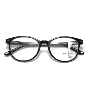 Ilerici Multifokal okuma gözlüğü Erkekler Kadınlar Anti mavi ışık Gözlük Vintage Yuvarlak Bilgisayar Gözlükleri Gözlük Gözlük 2022