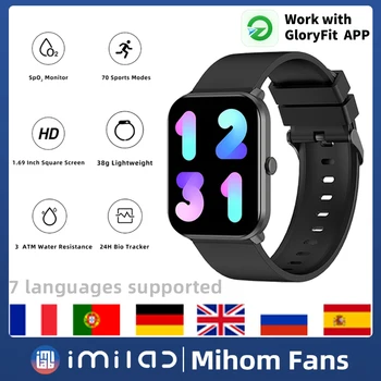 IMILAB W01 akıllı saat Erkekler Kadınlar Smartwatch 1.69 