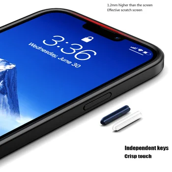 Iphone 13 Mini 13 Pro Max Durumda Silikon Sert arka kapak Manyetik Magsafe telefon kılıfı Darbeye Dayanıklı Katı Mat Şeffaf