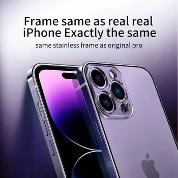 Iphone 14 Pro max telefon kılıfı iPhone13 12 Manyetik emme magsafe Yeni her şey dahil lens high-end Paslanmaz koruyucu kapak