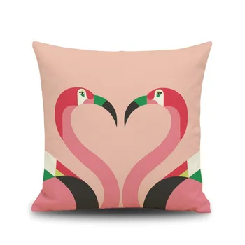 Iskandinav tarzı Hayvan maymun Flamingo Papağan Desen Soyut Geometrik Atmak Yastık Kılıfı Kanepe Yatak Ev ısınma hediyeler