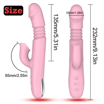 Isınma Germe Dildos Vibratörler Kadınlar için G Noktası Klitoris Vajina Stimülatörü Vibratörler Kadın Masturbator Yetişkin Seks Oyuncakları