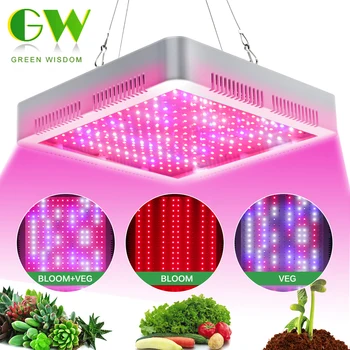 Işık büyümeye yol Açtı tam spektrum bitki büyümek ışık VEG ve BLOOM anahtarı hidroponik kapalı bitkiler için IR ve UV paneli lamba büyümeye yol açtı