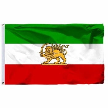 İran Devlet 1964 Bayrak 90x150 cm 3x5ft 100D Polyester Çift Dikişli Yüksek Kalite Banner Ücretsiz Kargo