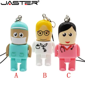 JASTER Doktor USB sopa hemşireler memory stick Güzel pendrive karikatür usb flash sürücü kalem sürücü 4GB 8GB 16GB 32GB 64GB 128GB