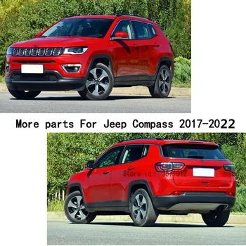 Jeep Pusula 2017 2018 için 2019 2020 2021 2022 Kaş Dikiz Yan Cam Ayna Trim Çerçeve Sopa Yağmur Kalkan Güneşlik Gölge