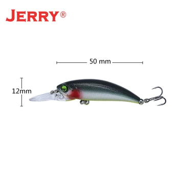 Jerry ölümsüz Shore ışık kaya FishingTopwater Jerkbaits Minnow balıkçılık Lures uzun dudak Yemler 4g 5cm yapay dalış çıngırak