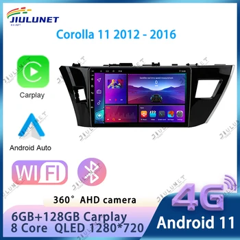 JIULUNET Carplay Android 11 Araba Radyo Toyota Corolla Ralink 2013 2016 Multimedya Video Oynatıcı Navigasyon GPS 2 Din