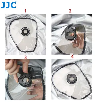 JJC Kamera yağmur kılıfı Video Kamera Yağmurluk Naylon Su Geçirmez Canon EOS 850D 800D 750D 700D 600D 6D/5D Mark III II 1300D 250D