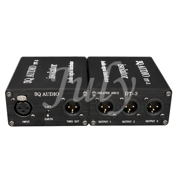 JQAUDIO DT - 3 ses dağıtıcı kablosu Ses Bölünmüş ses yalıtımı 1 İn 4 Out Splitter
