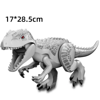 Jurassic Dinozor Dünya Uyumlu Oyuncak Mekanik Tyrannosaurus Raptor Blok Yapı Taşı Tuğla Oluşturucu MOC Ejderha çocuk Çocuk