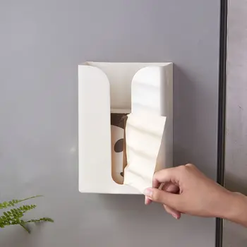 Kabine Kağıt Tutucu Duvar Asılı Doku Kutusu Punch - Ücretsiz Doku Rafları Mutfak Peçete Depolama Raf banyo Tuvalet Kağıdı Dağıtıcı