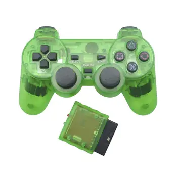 Kablosuz Denetleyici Şeffaf Renk 2.4 G Titreşim Controle Gamepad Sony PS2 Oyun Aksesuarları