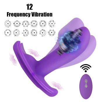 Kablosuz Yapay Penis Vibratör Kadınlar için Klitoris Stimülatörü Anal Plug Vajinal Topu Kadın Masturbator Külot Seks Oyuncakları Erotik Ürünler