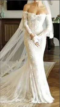 Kadın Elbise 2023 WeddingParty Akşam Beautybridal 100 % Gerçek Fotoğraflar Lüks Dantel Aplikler Cap Sleeve Erkek Kıyafetleri Vestido SMT292