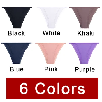 Kadın Pamuk Külot Düşük Bel Dantel Külot M-XL Rahat İç Çamaşırı Bayanlar Düz Renk Külot Kızlar Nefes Külot Yeni