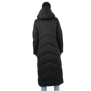 Kadın Uzun Aşağı Ceket Parka Dış Giyim Hood İle Kaz Kapitone Ceket Kadın Yüksek Kalite Sıcak Pamuk Kanada Giysileri Yeni 19-130