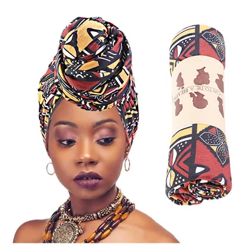 Kadınlar için Afrika Başkanı Sarar Sihirli Türban Streç kafa Bandı Başörtüsü Caps Müslüman Şal Pamuklu İç Kaput Hazır Giyim Pretied