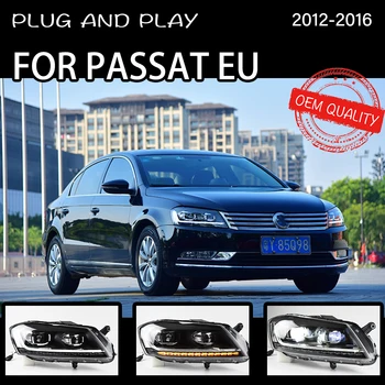 Kafa Lambası Araba VW Passat AB B7 2012-2016 Magotan Farlar Sis Farları Gündüz Farları DRL H7 LED Bi xenon Ampul Aksesuarı
