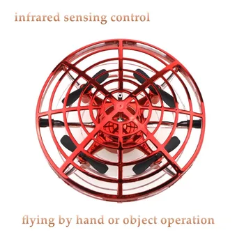KaKBeir Mini UFO Drone Oyuncaklar Kızılötesi Algılama Kontrolü İnteraktif Uçak Jest İndüksiyon Kontrollü İrtifa Tutun Quadcopter