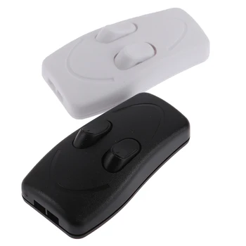 Kaliteli Siyah Beyaz Lamba Çift Kontrol Anahtarı CE zemin lambası Masa Lambası Basma Düğmesi Anahtarları İki yönlü Toptan
