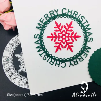 Kalıp Kesim Metal Kesme Kar Tanesi Noel Daire Scrapbooking Albümü Papercraft El Yapımı Kart şablon kesici Yumruk Kalıp Alınacutle