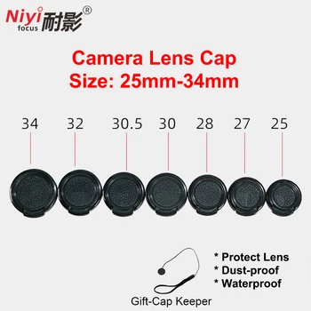 Kamera Lens Kapağı 25mm 27mm 28mm 30mm 30.5 mm 32mm 34mm Arka Lens Kapağı Olympus Panasonic Canon Sony Nikon Pentax için Kapaklı Kaleci