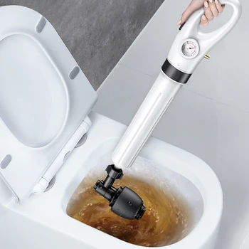 Kanalizasyon Araştırmak Tıkanmış Tuvalet Pistonları Drenaj Blaster Yüksek Basınçlı Temizleyici Hava tahliye Temizleyici Manuel Pnömatik Araştırmak Araçları