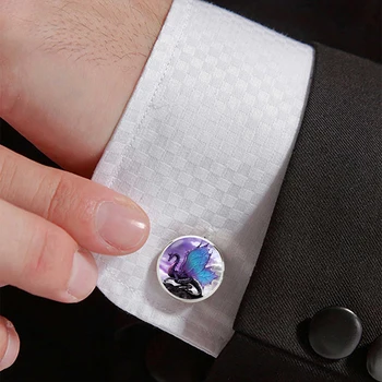 Kanatları Ejderha Kol Düğmeleri Takım Elbise Gömlek En İyi Adam Kol Düğmeleri Kötü Ejderha Takı Kol Düğmeleri Düğün Moda Kol Düğmesi Aksesuarları
