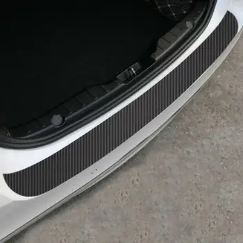 Karbon Fiber Araba Arka Tampon Koruyucu Anti-Scratch Kazıyıcı Trim Sticker Golf 6 için