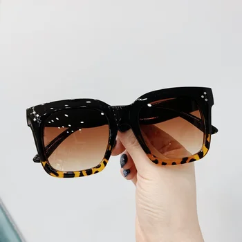 Kare Boy Güneş Gözlüğü Kadın Marka Tasarımcısı Büyük Çerçeve güneş gözlüğü Ayna Moda Lüks Sürücü Oculos De Sol Feminino