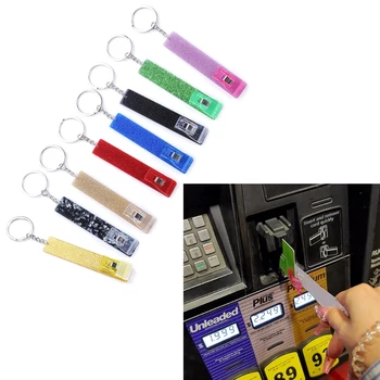 Kart Çıkarıcı Kart Seçici için Uygun Uzun Tırnaklar Akrilik Banka Banka Kartı Kapma Anahtarlık Kadın ATM kart çekici