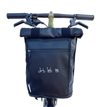Katlanır Bisiklet Ön Çanta ve Panniers Kullanımı Brompton Birdy Bisiklet saklama çantası çanta Çanta Alüminyum Montaj
