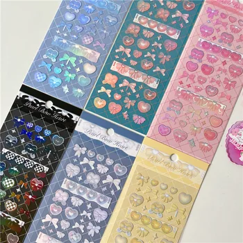 Kawaii Yay Aşk Sticker Idol Kartı Scrapbooking Deco Sopa Sevimli Kırtasiye Dekoratif Sticker K-pop Sanat Malzemeleri
