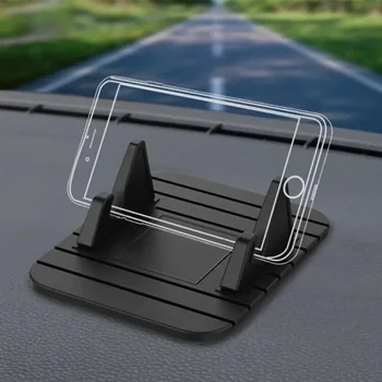 Kaymaz Araç Telefonu Tutucu Mat Pad Silikon Dashboard Cep Telefonu Standı Dağı GPS Braketi iPhone Samsung Huawei için Evrensel