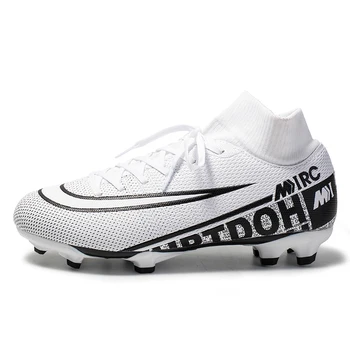 Kaymaz futbol kramponları Erkekler İçin FG / TF Krampon Ultralight Düşük Üst Çorap futbol ayakkabıları Çocuklar Çim Eğitim Futbol Sneakers Ayakkabı