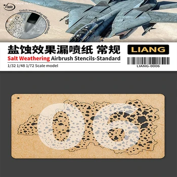 Kaçak Sprey Plakası Askeri Model Fighter Tuz Erozyon Ayrışma Etkisi 3D DIY Airbrush Şablon Sızan Kağıt 1/32 1/48 1/72