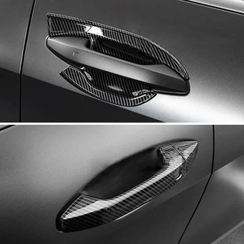 Kia Sportage için NQ5 2022 2023 Sportage Hibrid X GT Hattı HEV ABS Karbon Fiber Araba Kapı Kolu kase kapağı Dekorasyon Aksesuarları