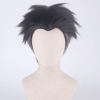 Kimetsu hiçbir Yaiba Taş Ayağı Gyomei Himejima Cosplay Peruk Sentetik Saç İsıya Dayanıklı Cadılar Bayramı Cosplay Peruk + Ücretsiz Peruk Kap