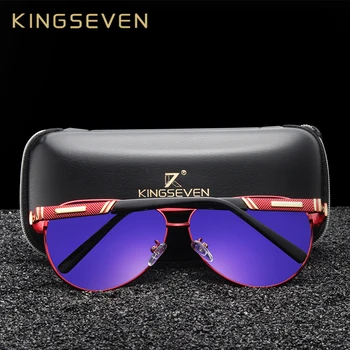KINGSEVEN 2018 Yeni Moda Vintage Güneş Kadınlar Marka Tasarımcısı Kare güneş gözlüğü Kadın Gözlük