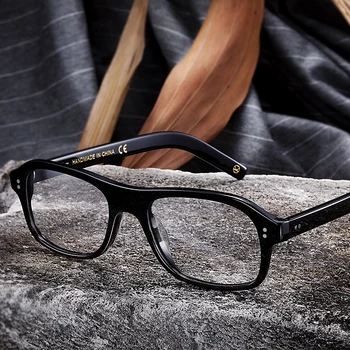 Kingsman gözlük gözlük altın daire gizli servis Cosplay Harry Hart gözlük asetat çerçeve gözlük mavi ışık gözlük