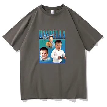 Klasik Hasbulla Mücadele Meme T-shirt Fan Hediye Mini Khabib Blogger Tshirt Erkekler Kadınlar Premium Büyük Boy Grafik Baskı Tees Tops