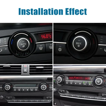 Klima Kontrol Anahtarı düğme kapağı BMW X5 X6 E70 E71 2007-ısıtıcı Klima Paneli Fan Düğme Kapağı