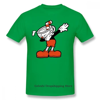 Komik Cuphead T Shirt Erkek Kadın Moda Pamuk T shirt Çocuk Hip Hop Tees Tops erkek tişört Büyük Boy Rahat Erkek Kız Tshirt