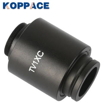 KOPPACE 1X C-Mount Mikroskop Kamera Adaptörü 30mm Mikroskop Montaj Arayüzü 25.4 mm Mikroskop Kamera Arayüzü